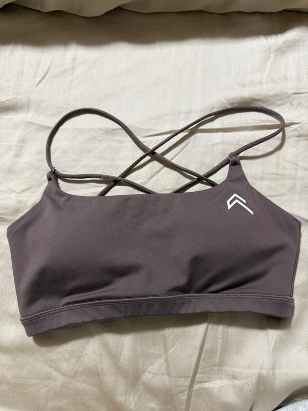 Oner Active Strappy Sports Bra in Dark Brown
